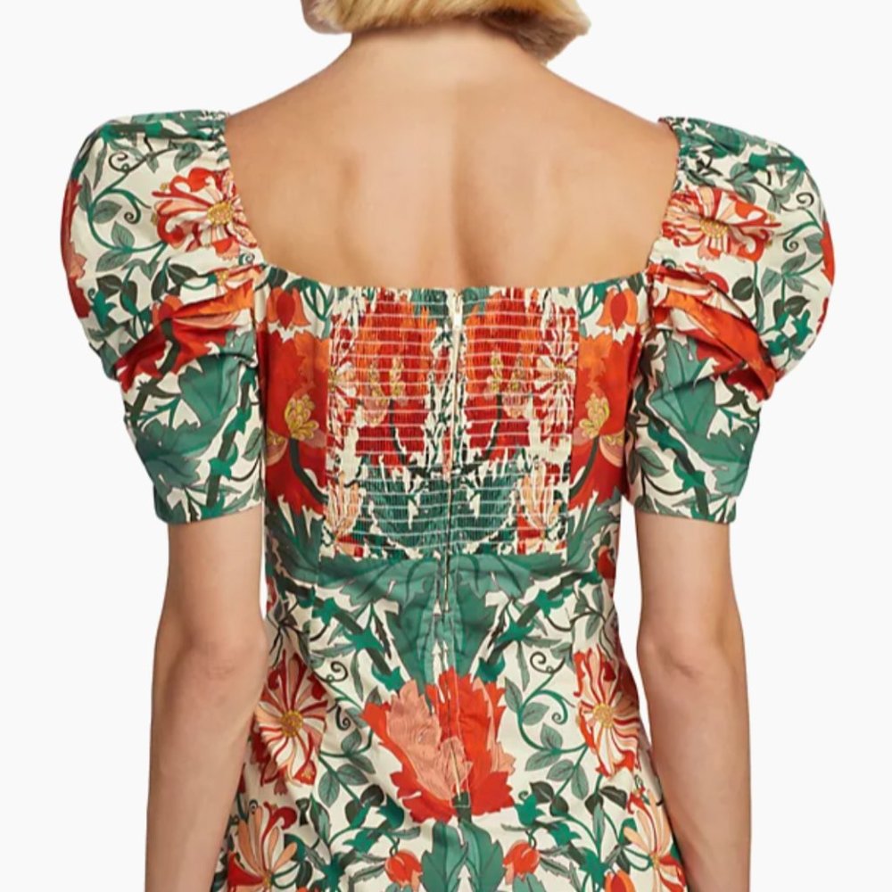 Cara Cara Kelly Dress XSmall  Egret Wild Blossoms - Picture 8 of 8